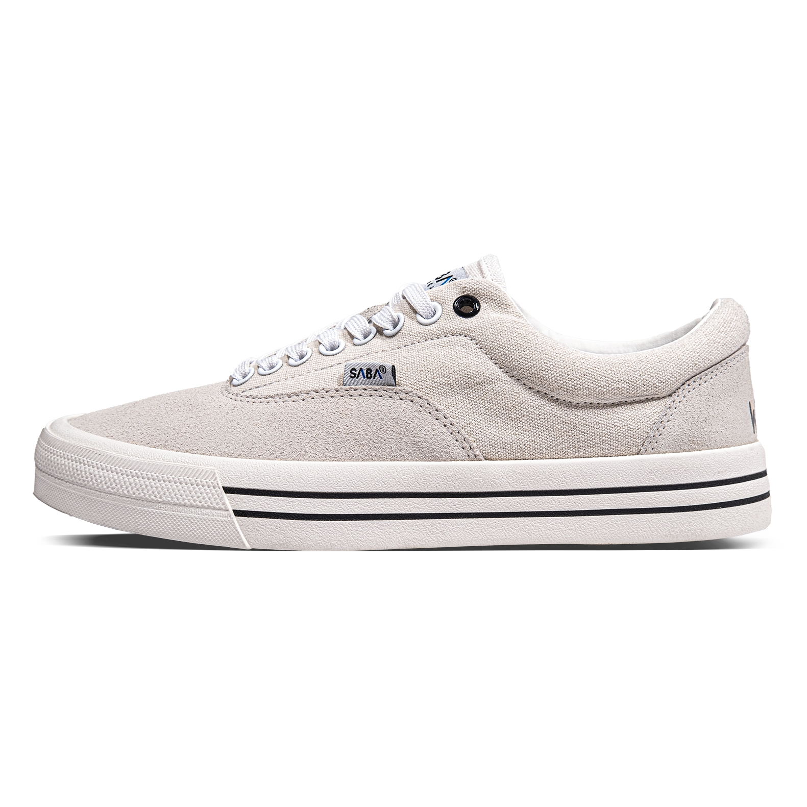 SABA Sykes Pro Suede Off White - Sepatu Sneakers Casual Pria Wanita Original 100% SYK PS 06