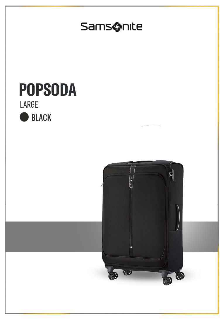 Samsonite Koper Softcase Popsoda Spinner Large 29" - Black