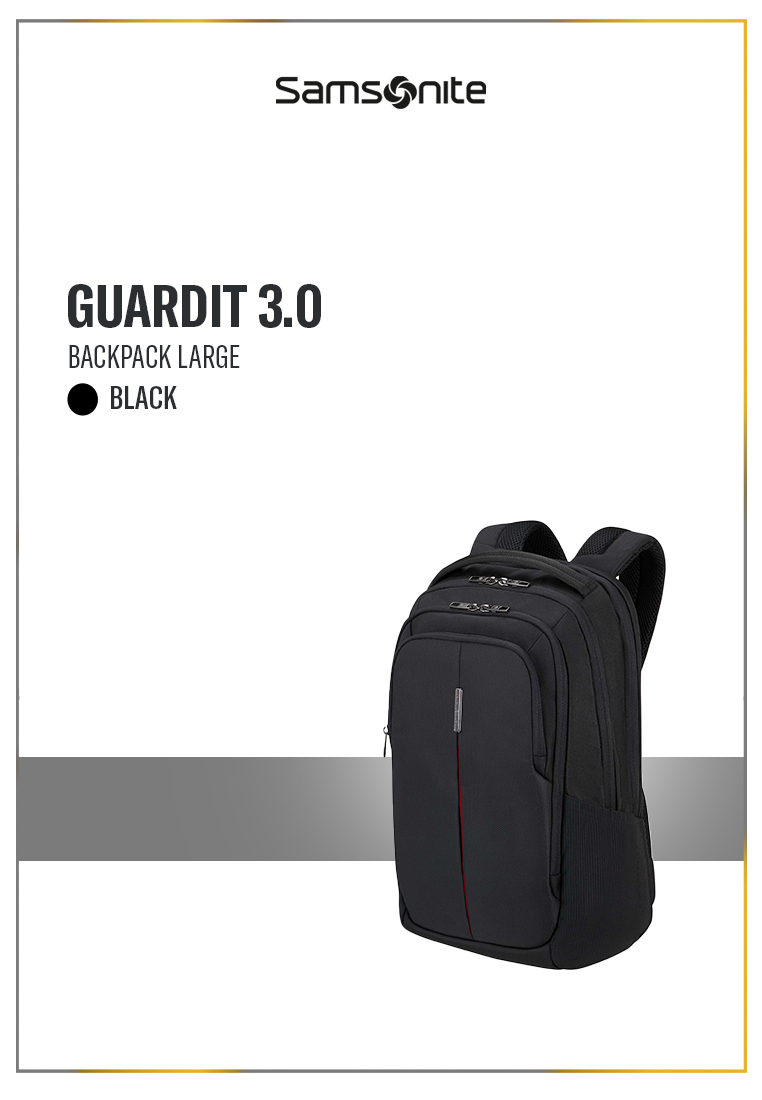 Samsonite Guardit 3.0 Laptop Backpack Large 17.3 Inch - Black