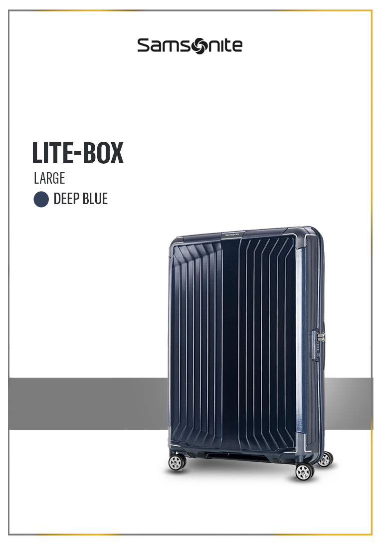 Samsonite Koper Hardcase Lite-Box Spinner Large 30 Inch - Deep Blue