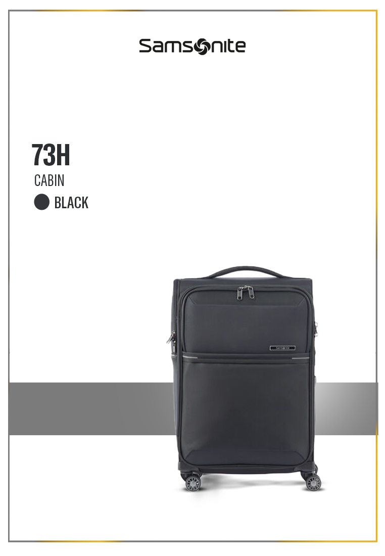 Samsonite Koper Softcase 73H Spinner Cabin 20 Inch - Black