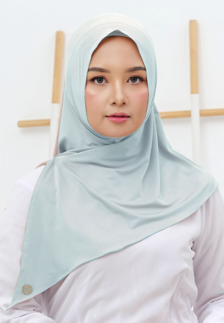 San Marco Jilbab Wanita Instan Curve Hijab Silver