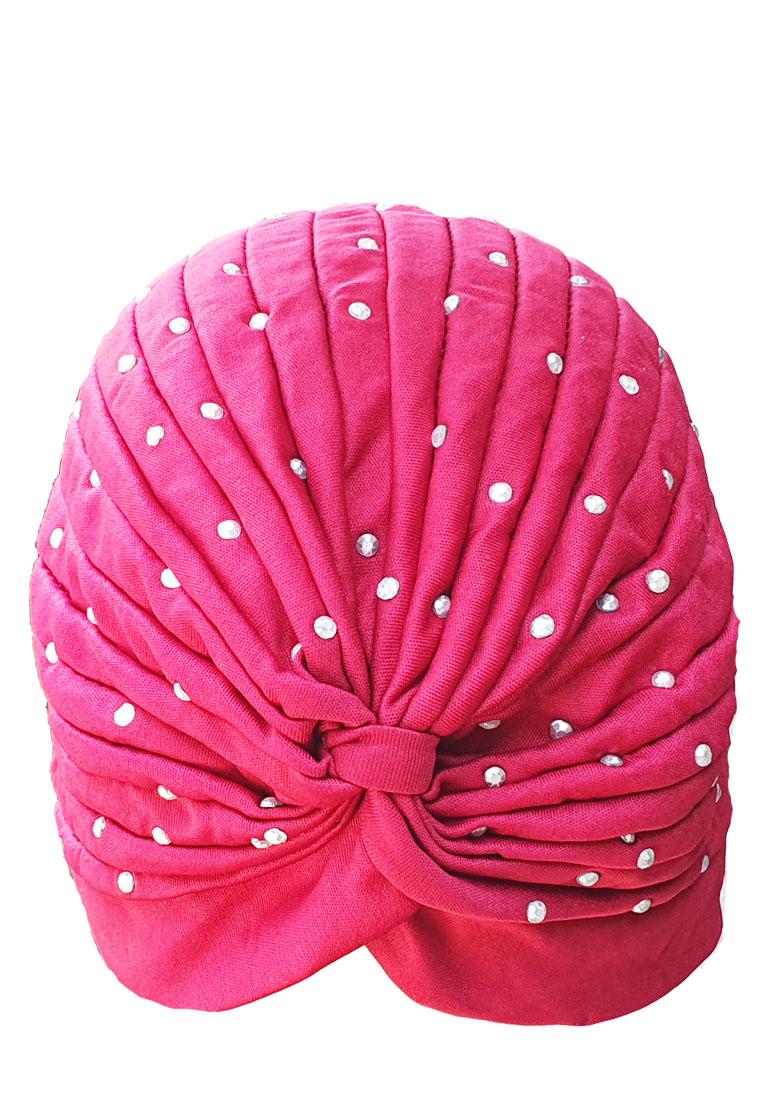 San Marco Beaded Turban Maroon
