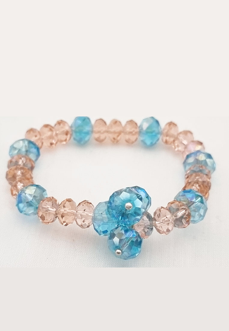 San Marco Crystals Vine Diamante Bracelet Gelang Wanita Kristal Multi
