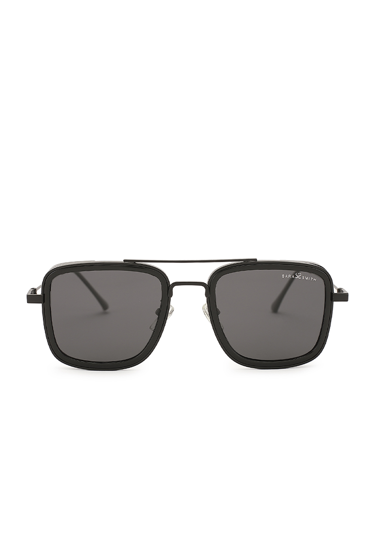 Sara Smith Unisex Polarized Square Sunglasses (Kacamata Hitam) - Hitam