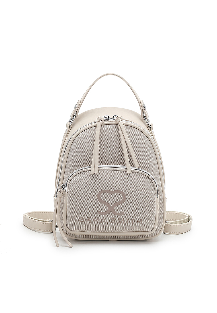 Sara Smith Women's Mini Backpack (Tas Ransel Wanita & Tas Punggung Wanita) - Putih