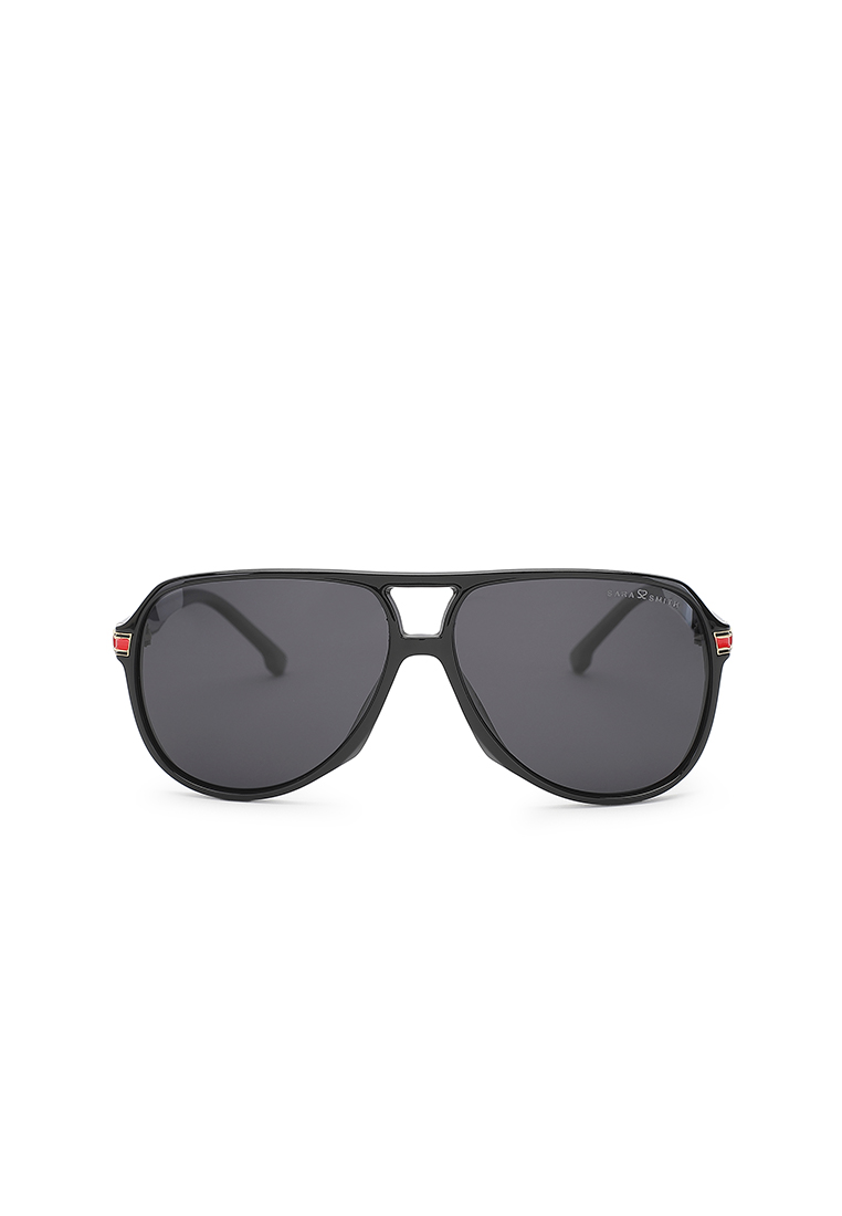 Sara Smith Unisex Polarized Aviator Sunglasses (Kacamata Hitam) - Hitam