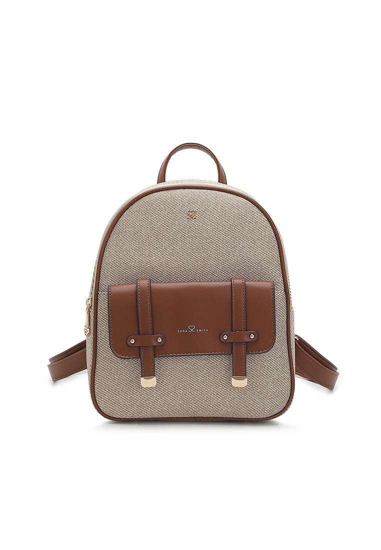 Sara Smith Women's Backpack (Tas Ransel Wanita & Tas Punggung Wanita) - Krem