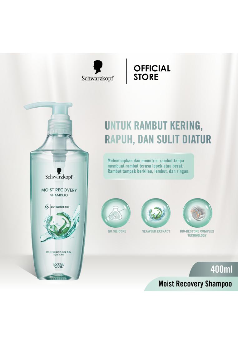 Schwarzkopf Extra Care - Moist Recovery Shampoo 400ml (Untuk Rambut Kering, Rapuh, dan Sulit Diatur)