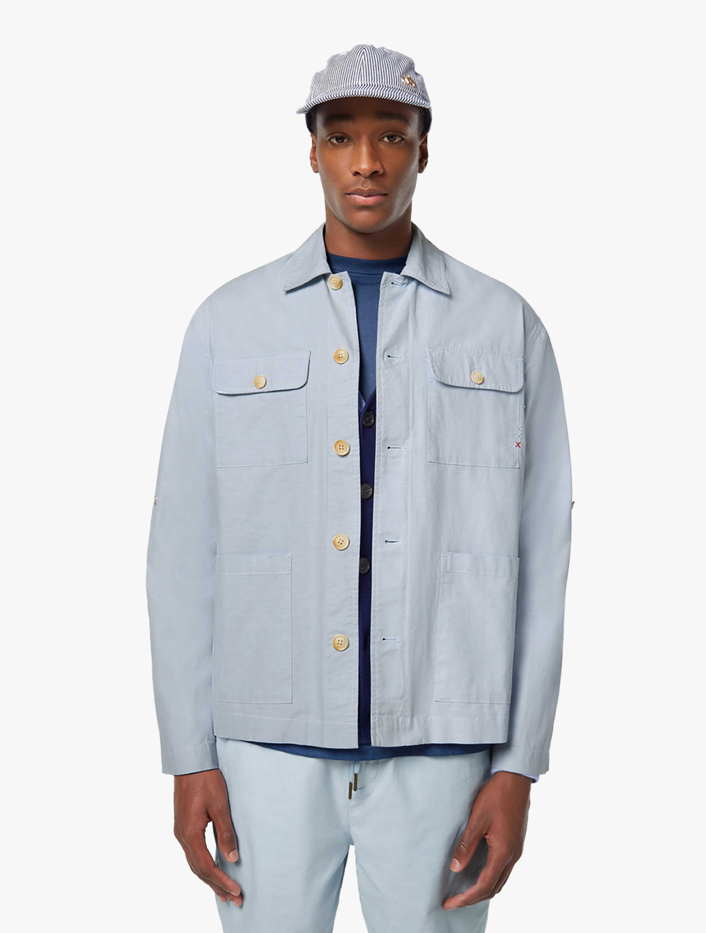 SCOTCH & SODA Relaxed Cottonlinen Shirt Jacket - SDA179963420