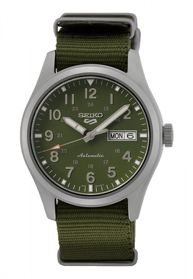Jam Tangan Pria Seiko 5 Sports SRPG33K1 Green Dial Green Nylon Strap