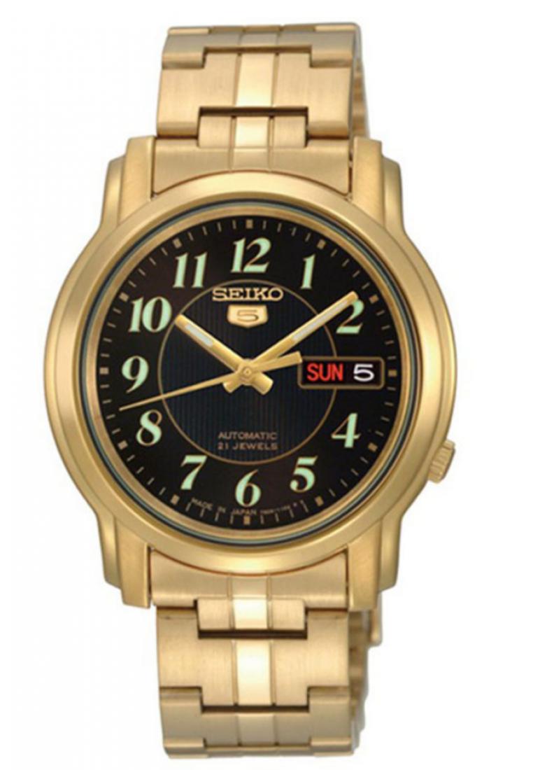 Seiko Jam Tangan Unisex Seiko 5 Original Garansi Resmi Strap Stainless Steel Gold SNKL96 SNKL96K1 Go