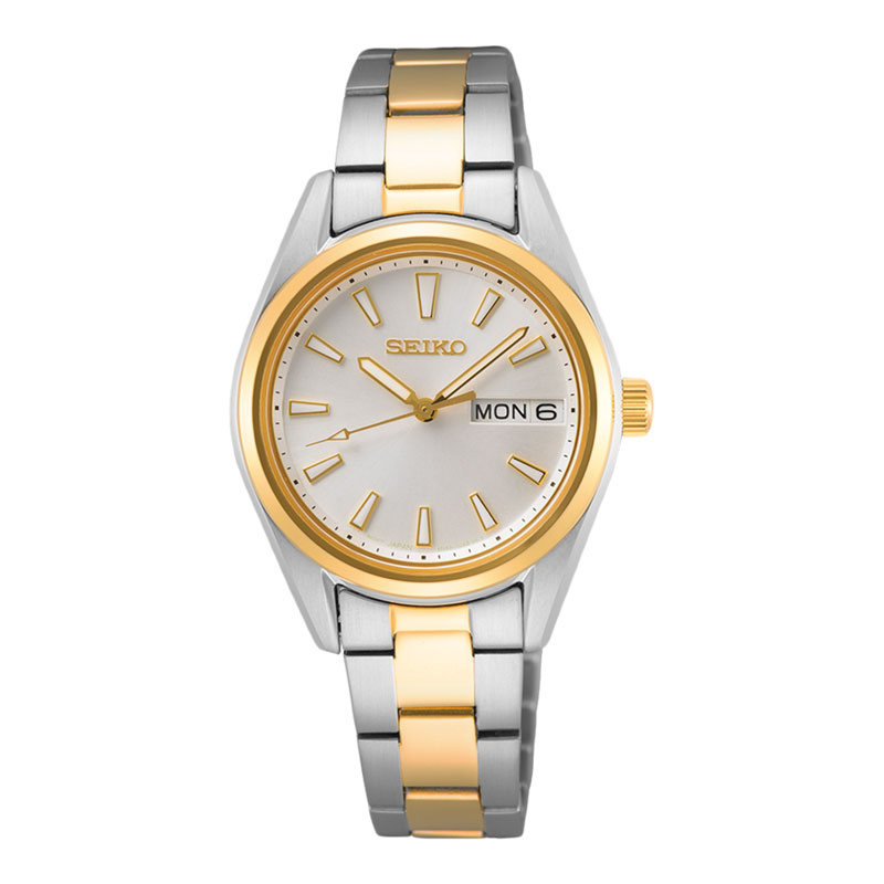 Seiko Jam Tangan Wanita Seiko Ladies SUR454P1 Discover More Silver Dial Dual Tone Stainless Steel St