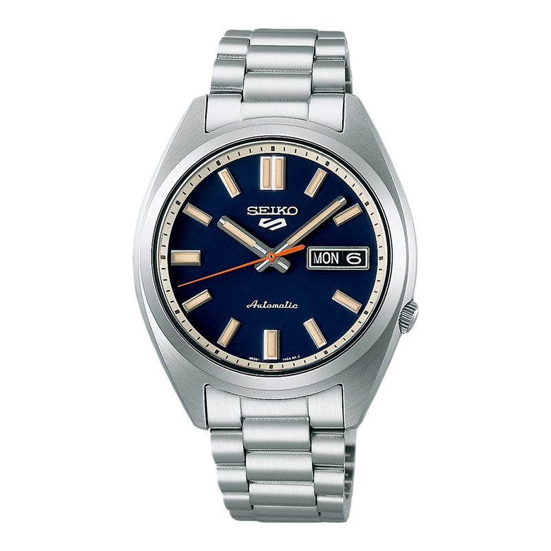 Seiko Jam Tangan Pria Seiko 5 Sports SRPK87K1 SNXS Series Men Blue Dial Stainless Steel Strap