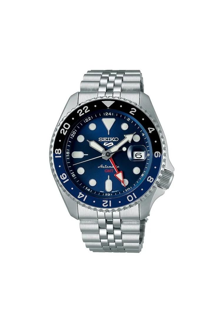Seiko Jam Tangan Pria Seiko 5 Sports SSK003K1 Sports Style GMT Batman Automatic Blue Dial Stainless 