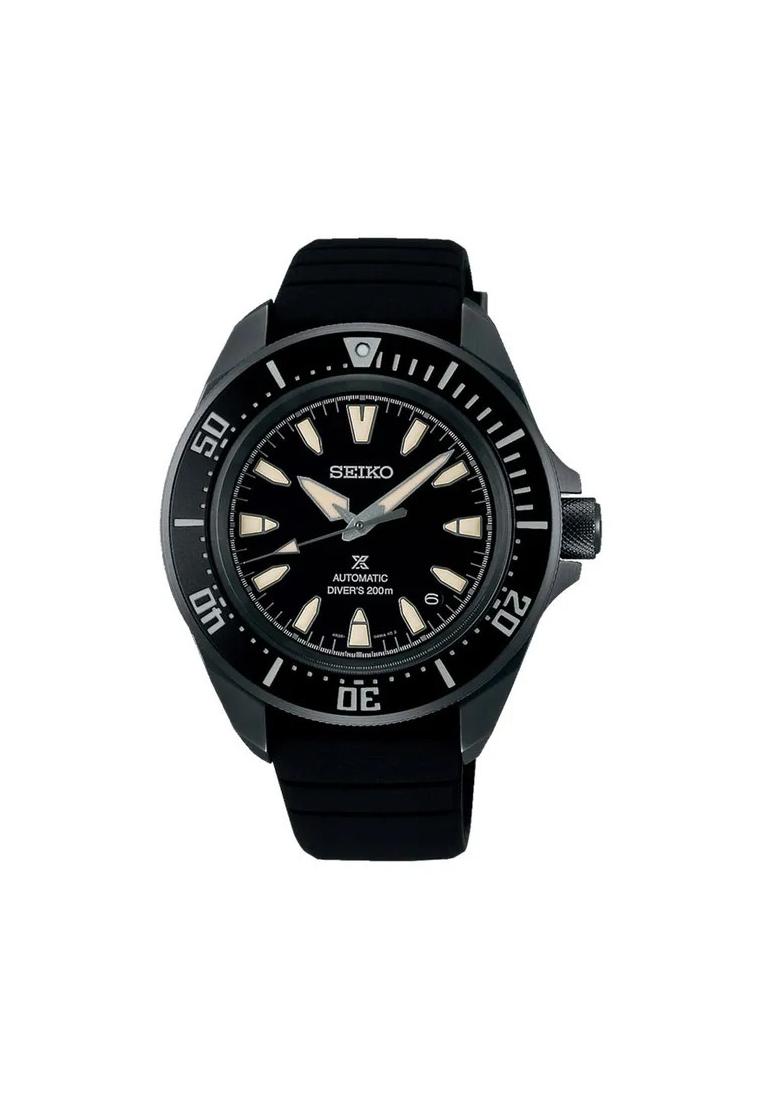 Seiko Jam Tangan Pria Seiko Prospex SRPL15K1 Diver Samurai  Black Dial Black Silicone Strap