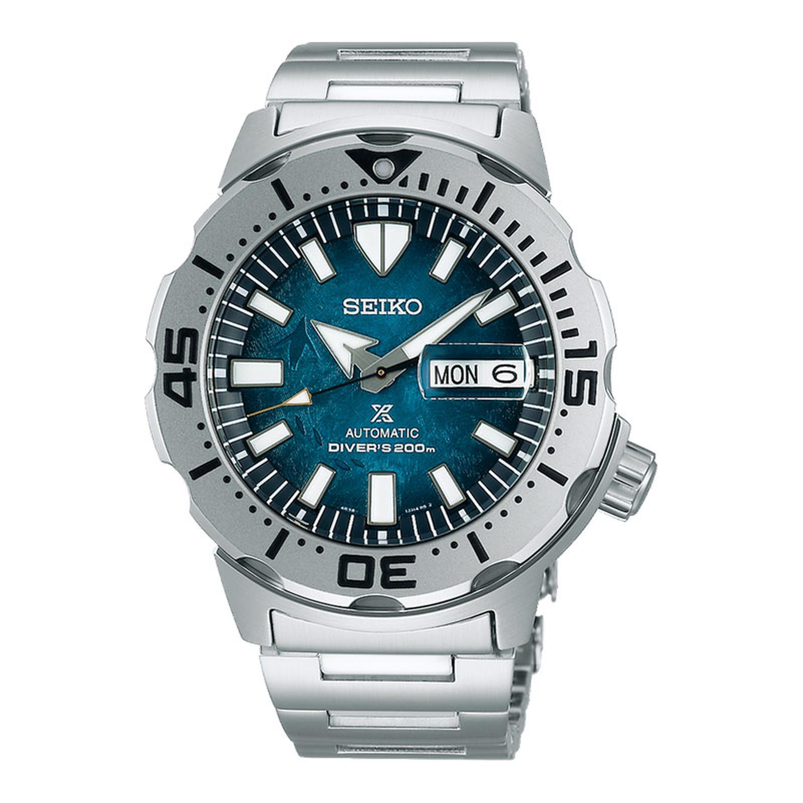 Seiko SRPH75K1 Silver Dasar Biru Cowok