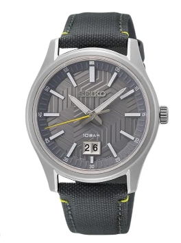 Seiko Jam Tangan Pria Seiko Classic SUR543P1 SUR543P1X1 Strap Nylon Grey Color Men Grey Dial Origina