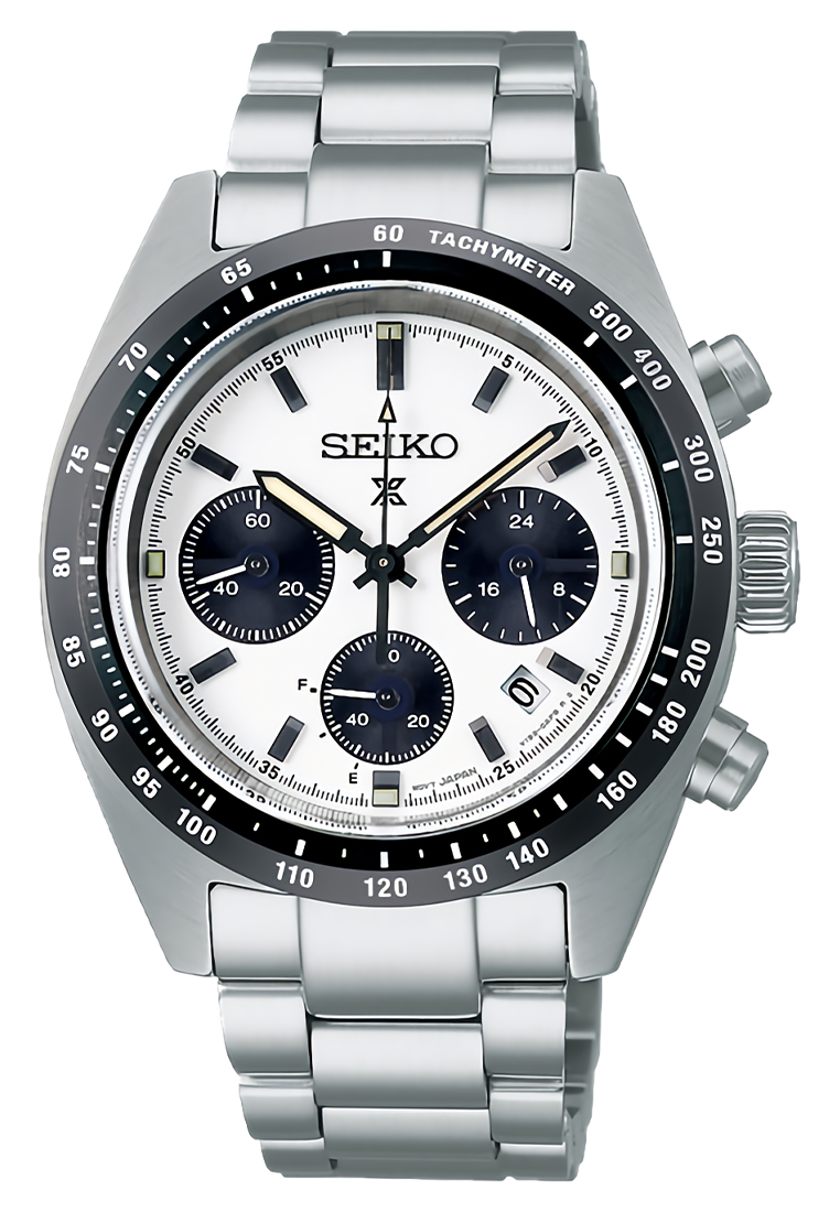 Seiko Prospex Solar Chronograph - Jam Tangan Pria - Silver - Stainless Steel - SSC813P1