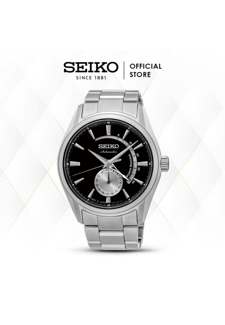Seiko Jam Tangan Pria Seiko Presage Automatic SSA305J1 Power Reserve JDM Black Dial Watch SSA305 Ori
