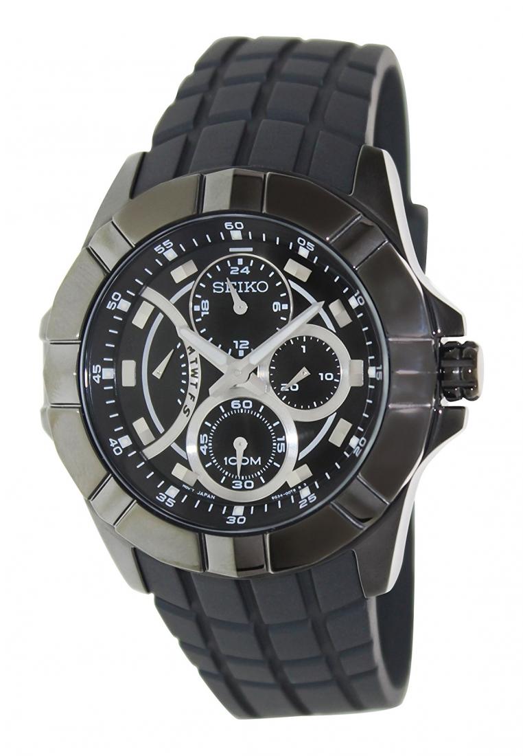 Seiko Jam Tangan Pria Seiko Lord SRL071 Strap Rubber Black