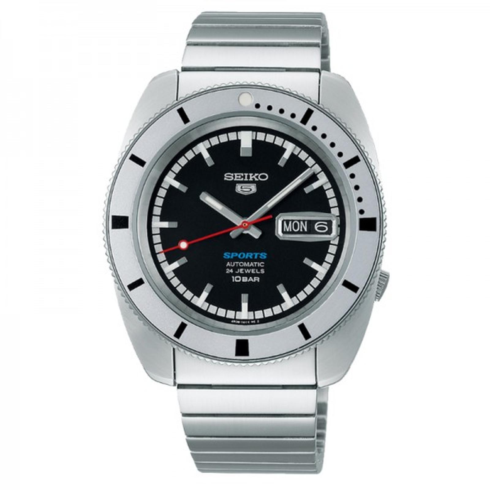 Seiko Siko SRPL05K1 Silver Dasar Hitam Cowok