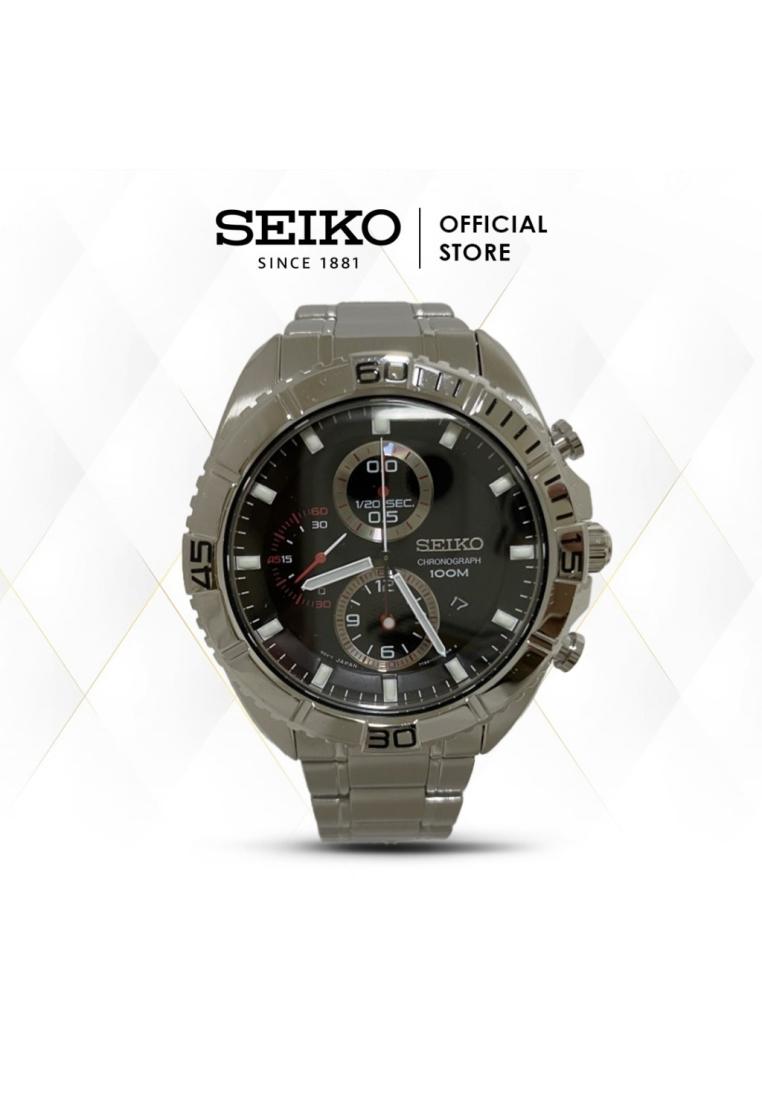 Seiko Jam Tangan Pria Seiko Chronograph Classic SNDF17 Quartz Original