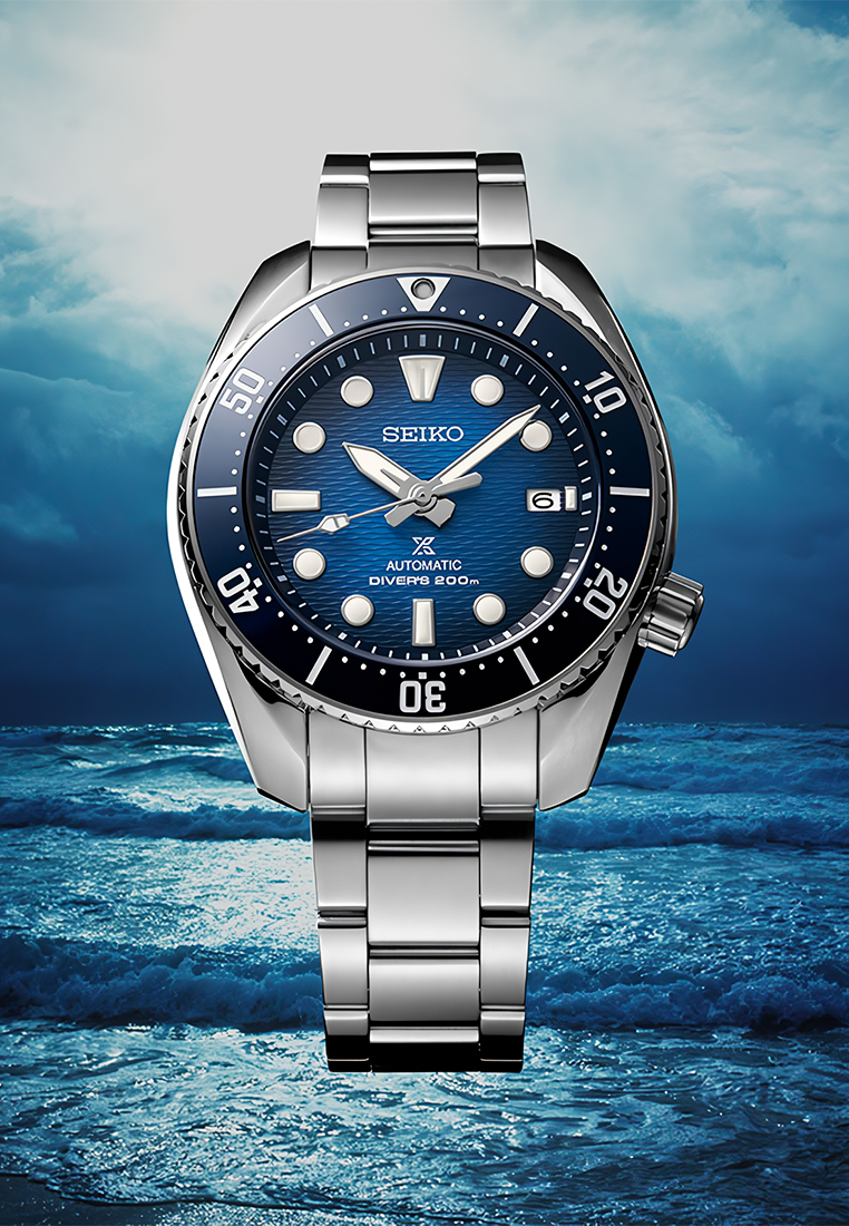 Seiko Prospex SPB321J1 King Sumo Automatic Divers 200m Blue Dial - Stainless Steel