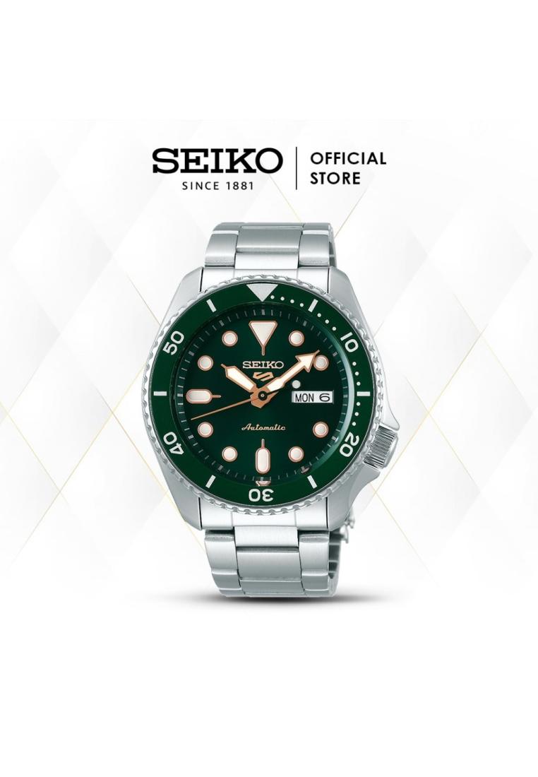 Seiko Jam Tangan Pria Seiko 5 Sports Green SRPD63K1 SRPD63 Automatic Stainless Steel Original