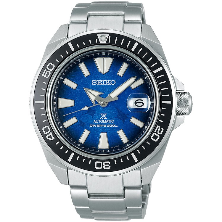 Seiko SRPE33K1 Men King Samurai Save The Ocean Blue Dial Special Edition