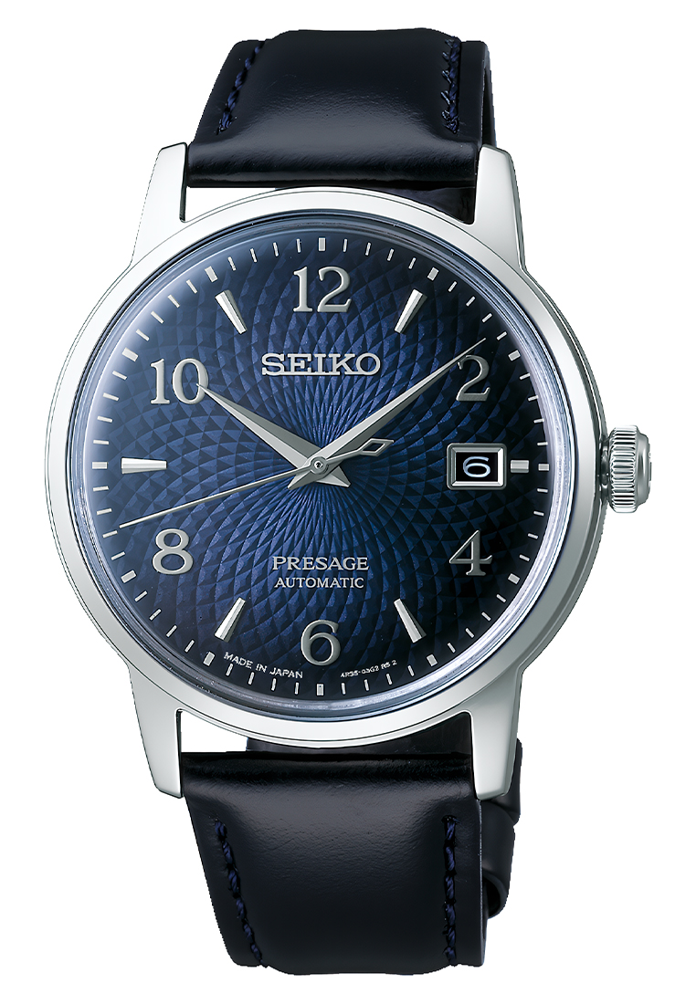 Seiko Presage Cocktail - Jam Tangan Automatic Pria - Manhattan Blue - SRPE43J1