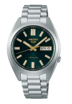 Seiko Jam Tangan Pria Seiko 5 Sport SRPL57 SRPL57K1 SNXS Vintage Gold Collection In Green Tie Dial S