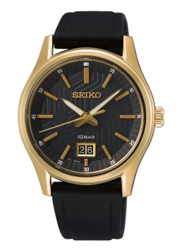 Seiko Jam Tangan Pria Seiko SUR560P1 SUR560P1X1 Strap Silicone Black Color Men Sport Black Dial Orig