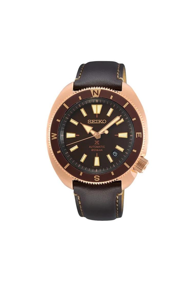 Seiko Jam Tangan Pria Seiko Prospex SRPG18K1 Tortoise Automatic Brown Dial Leather Strap