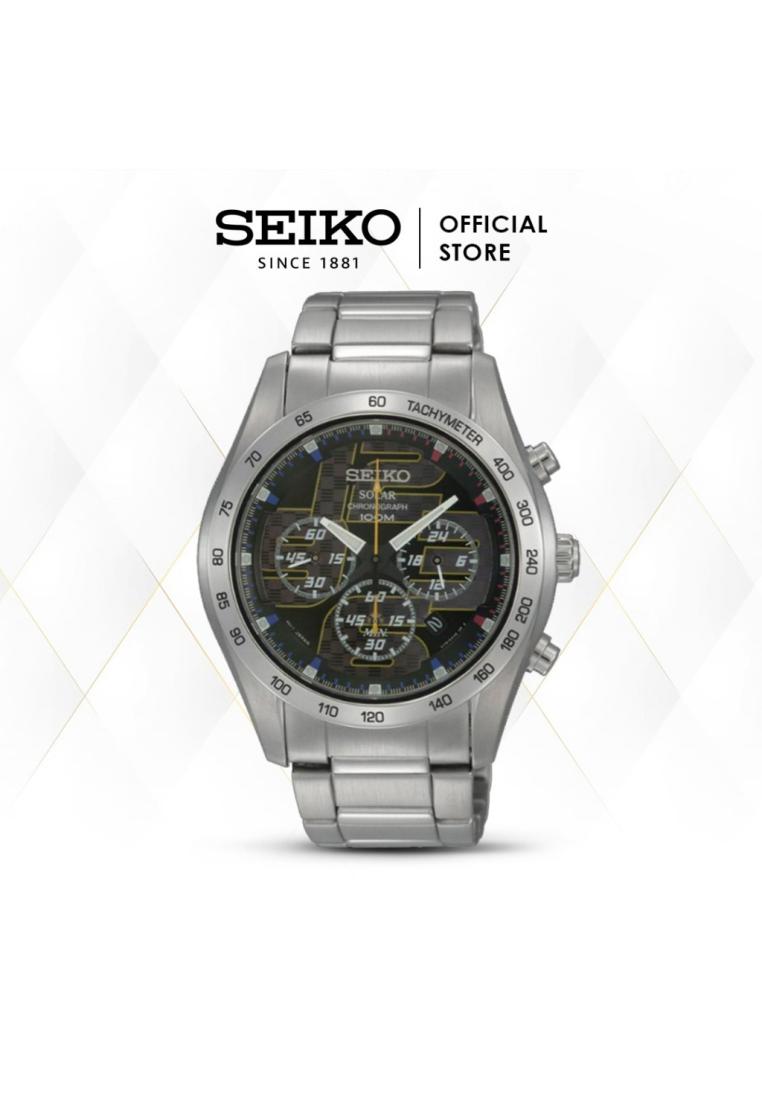 Seiko Jam Tangan Pria Seiko Solar Chronograph SSC061P1 Stainless Original