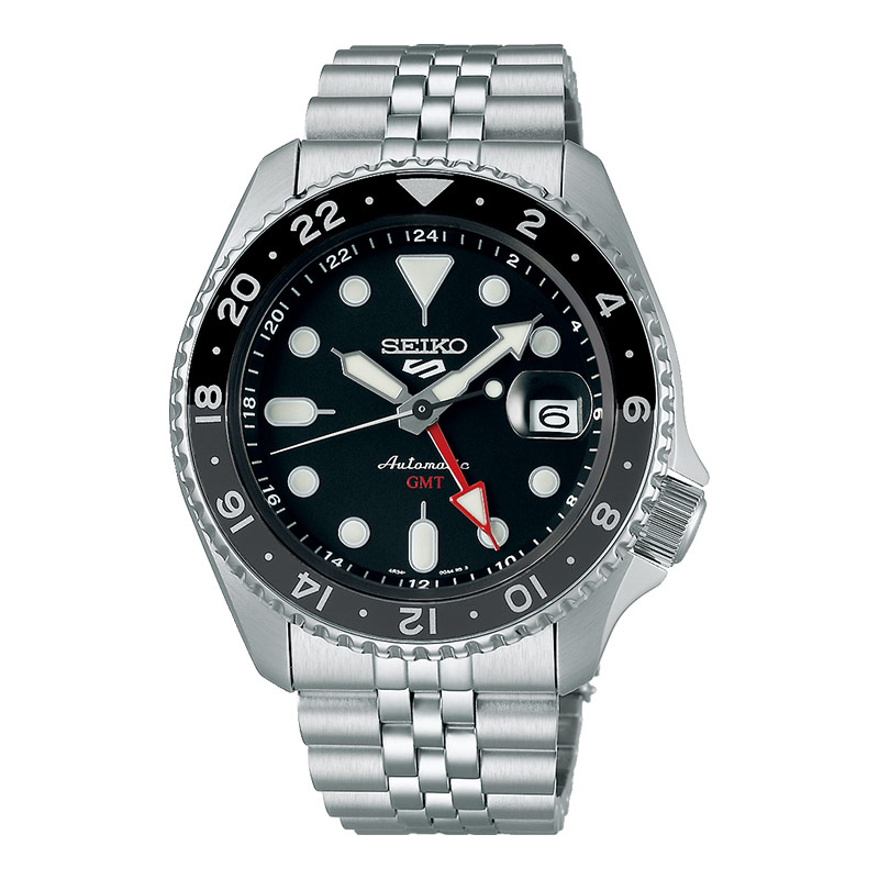 Seiko Jam Tangan Pria Seiko 5 Sports SSK001K1 SKX Sports Style GMT Black Grape Automatic Black Dial 