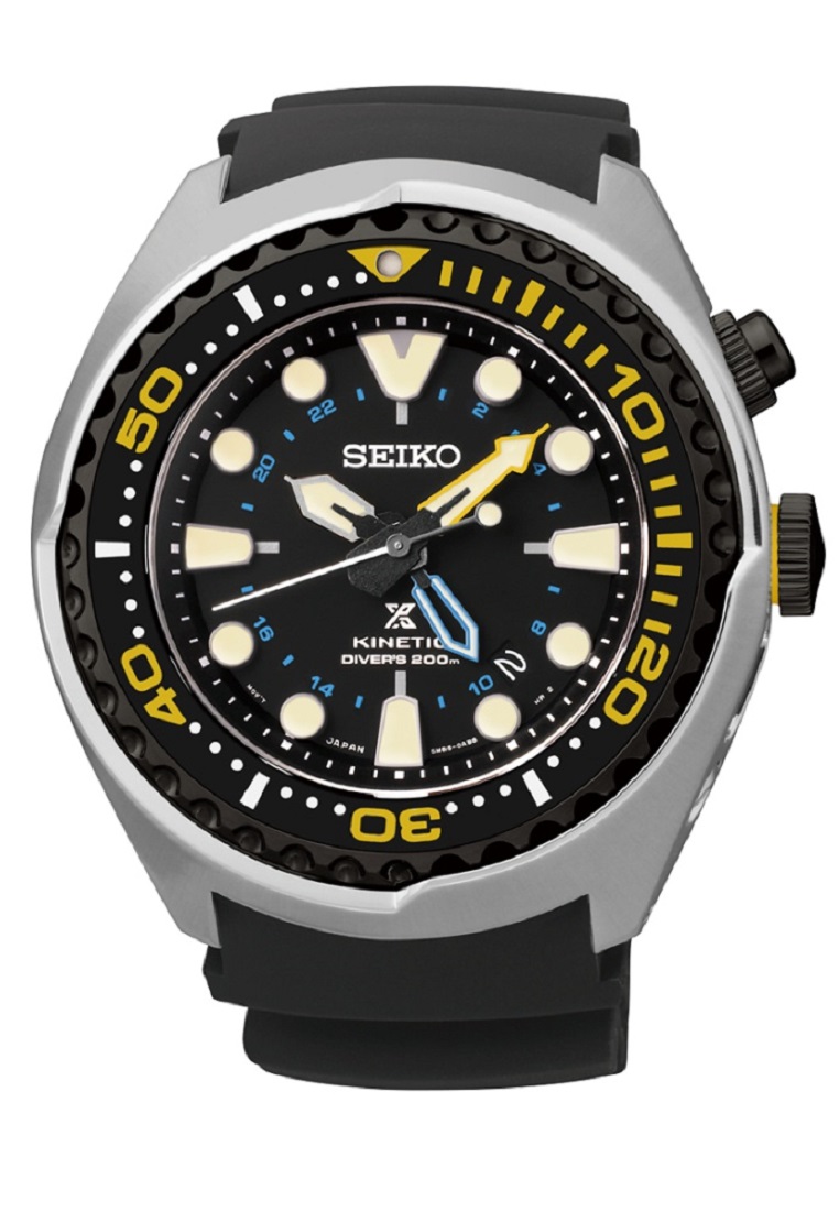 Seiko SUN021P1 Prospex Kinetic Diver 47.5mm Hitam - Jam Tangan Pria