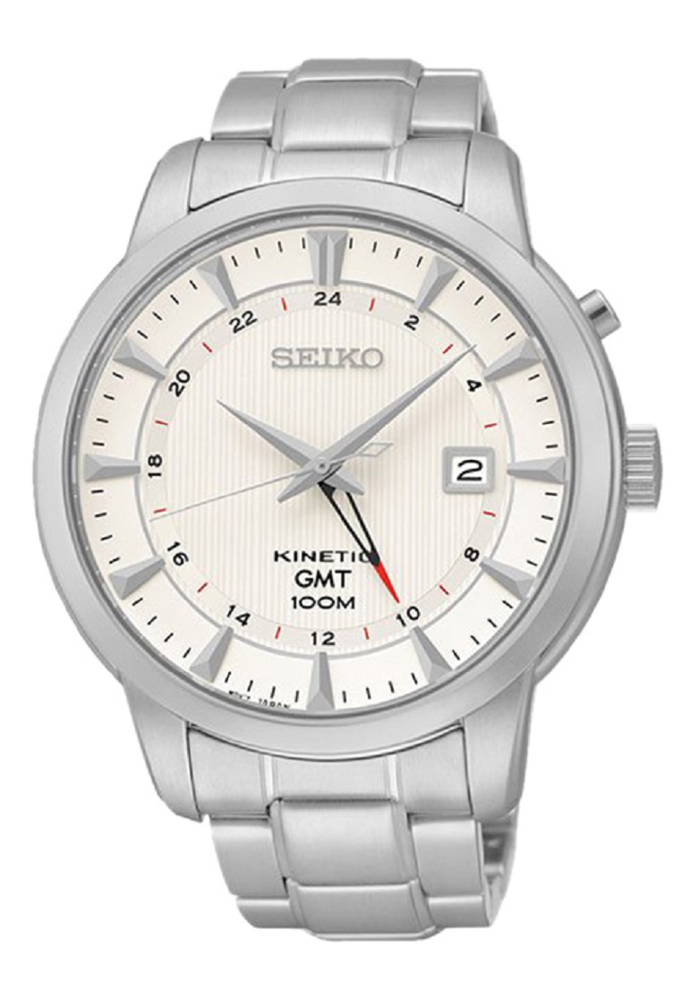 Seiko Sportura Men SUN029P1 Kinetic GMT Function Watch