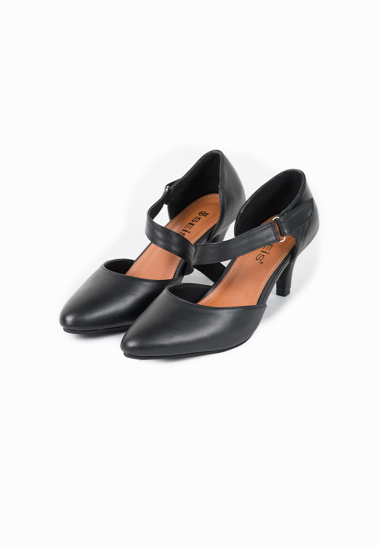 Seis Vaia Sepatu High Heels Wanita 7 cm-BLACK