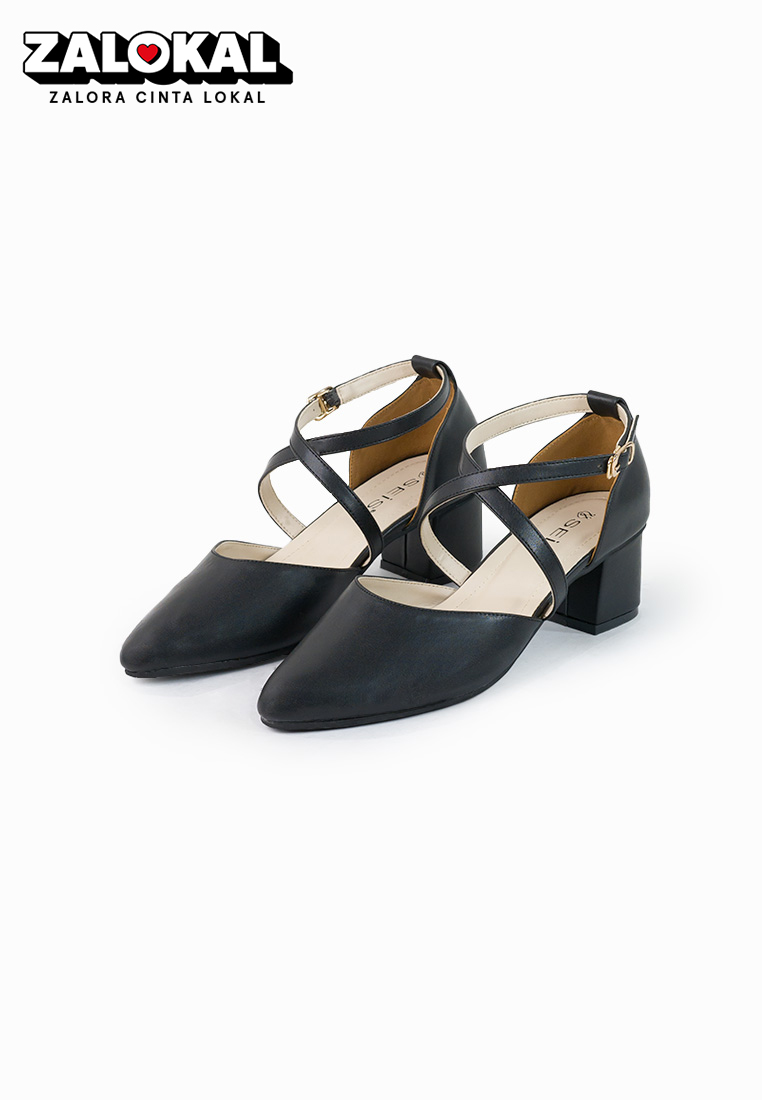 SEIS Agnes Sepatu Mules Wanita | Sepatu Heels Wanita Hak 5 cm