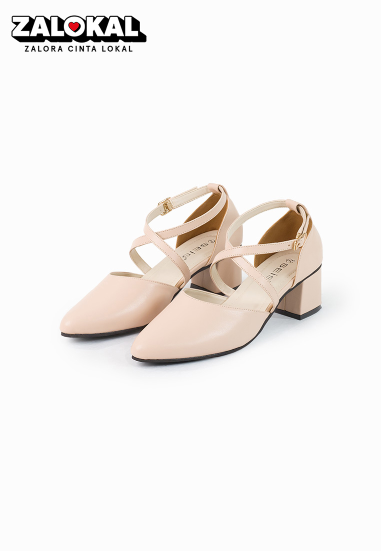 SEIS Agnes Sepatu Mules Wanita | Sepatu Heels Wanita Hak 5 cm