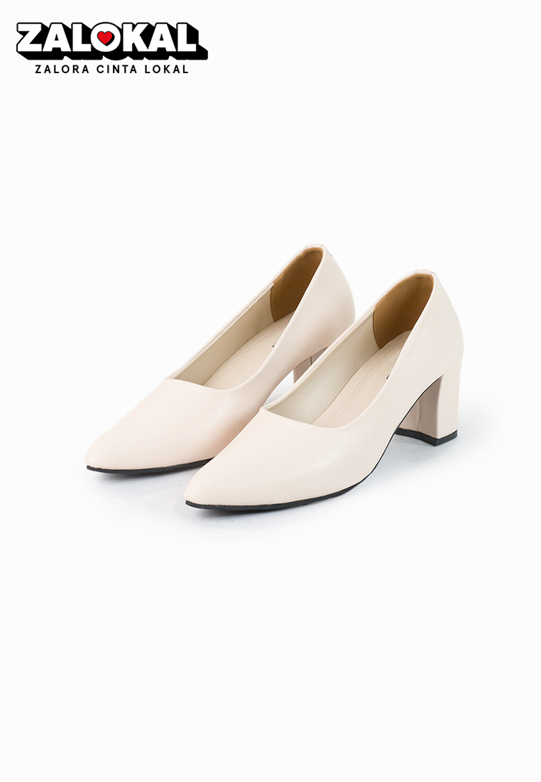 SEIS Vomo Sepatu Kerja Wanita | Sepatu Heels Wanita Hak 7 cm