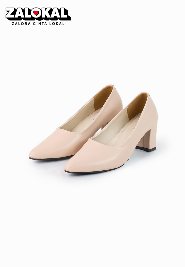 SEIS Vomo Sepatu Kerja Wanita | Sepatu Heels Wanita Hak 7 cm