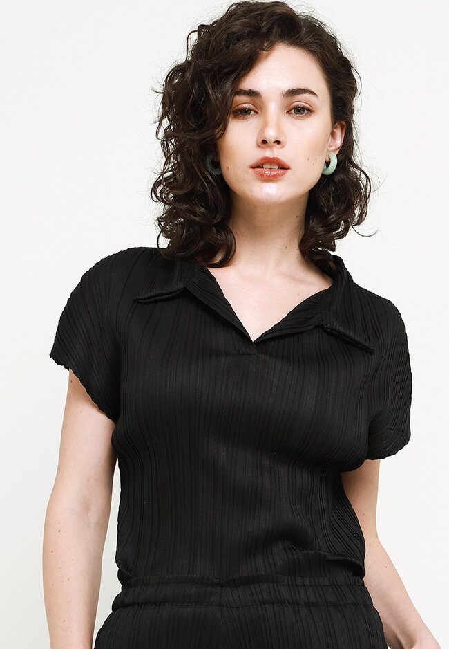Seven Level Friska Plisket Blouse