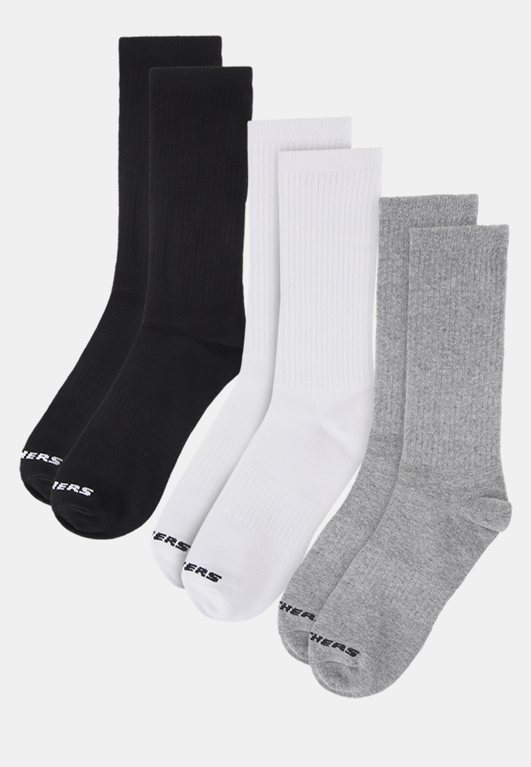 Skechers 3Pk Unisex Non Terry Crew - Arch Support