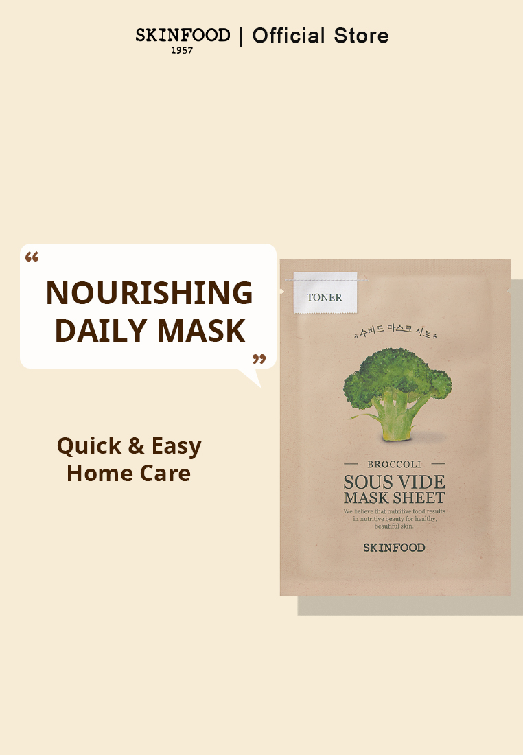 SKINFOOD - Broccoli Sous Vide Mask Sheet