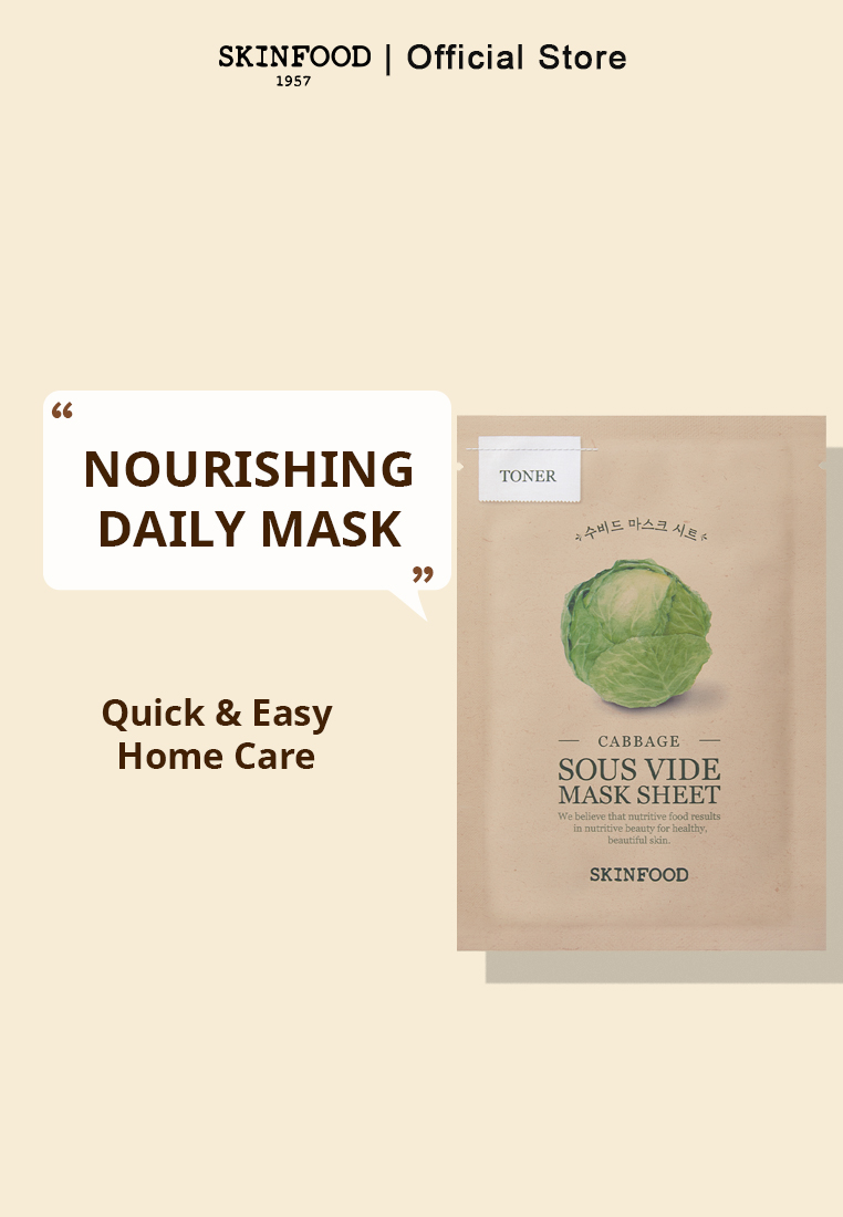 SKINFOOD - Cabbage Sous Vide Mask Sheet