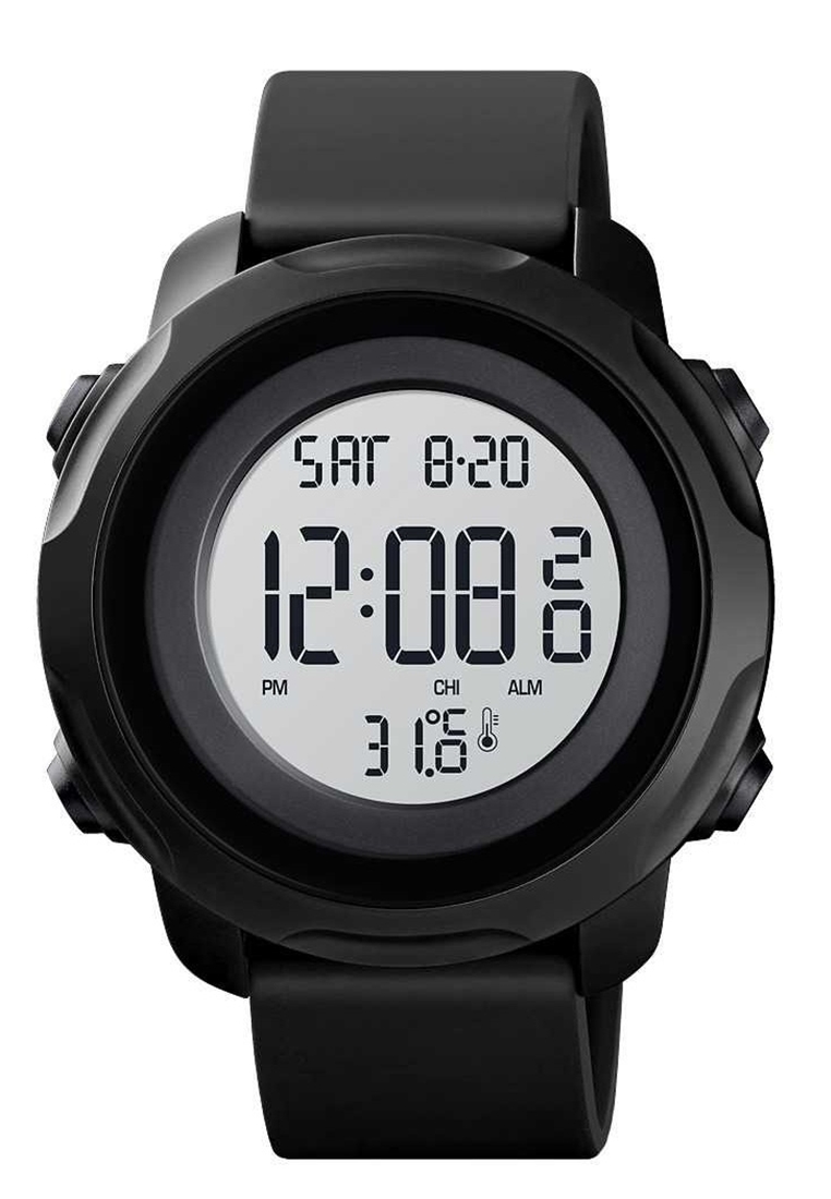 SKMEI Jam Tangan Digital Pria With Thermometer Waterproof Many Function Strap Tali Material Silicone