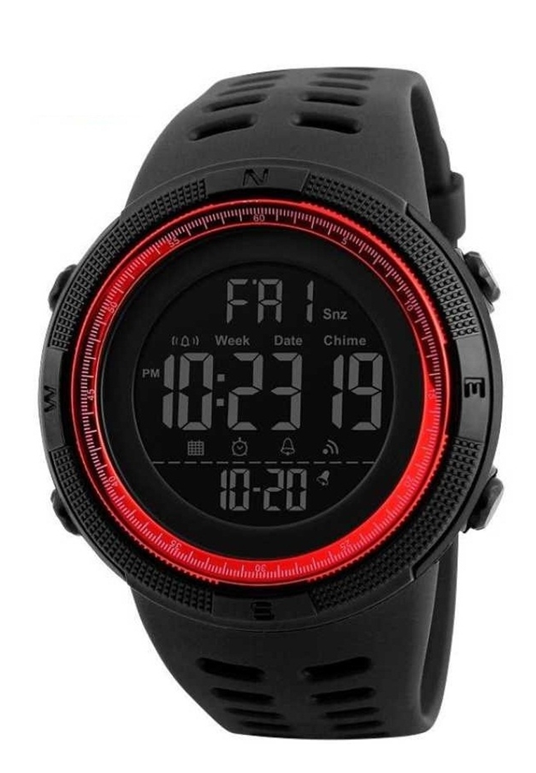 SKMEI Jam Tangan Kasual Digital Pria Waterproof 50m Strap Tali Material Silicone HT65 ORIGINAL