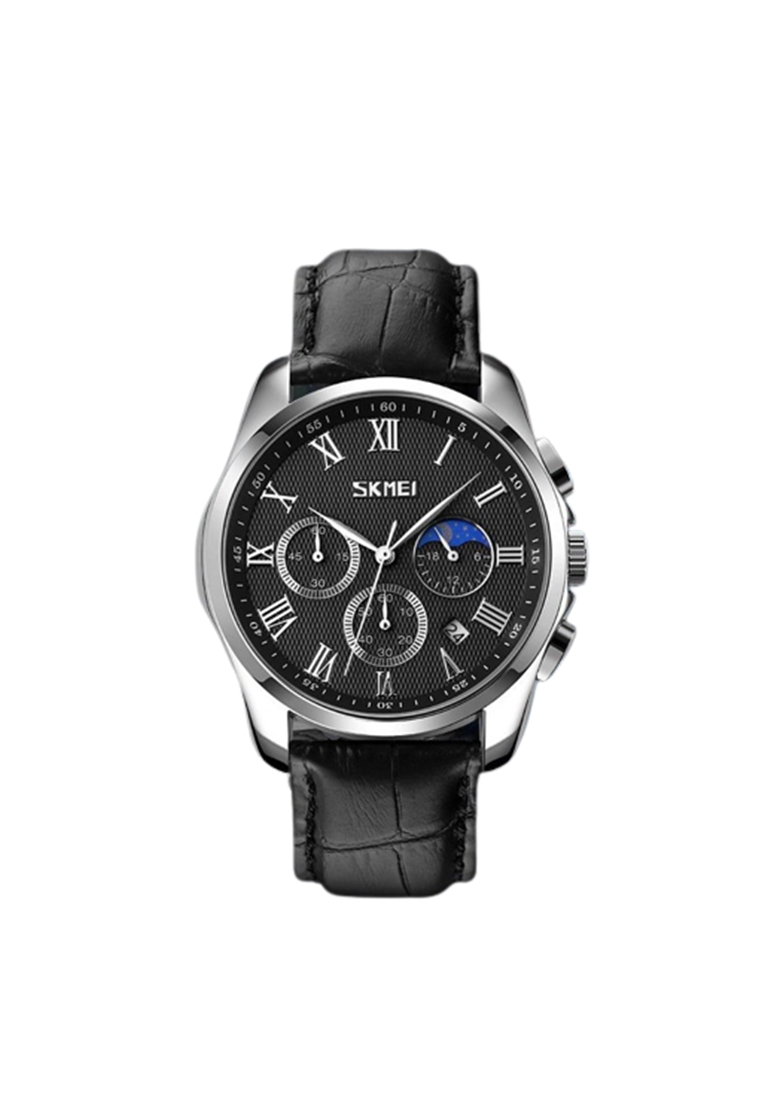 SKMEI Jam Tangan Pria Analog Chronograph Casual Quartz Tali Leather 9260 ORIGINAL